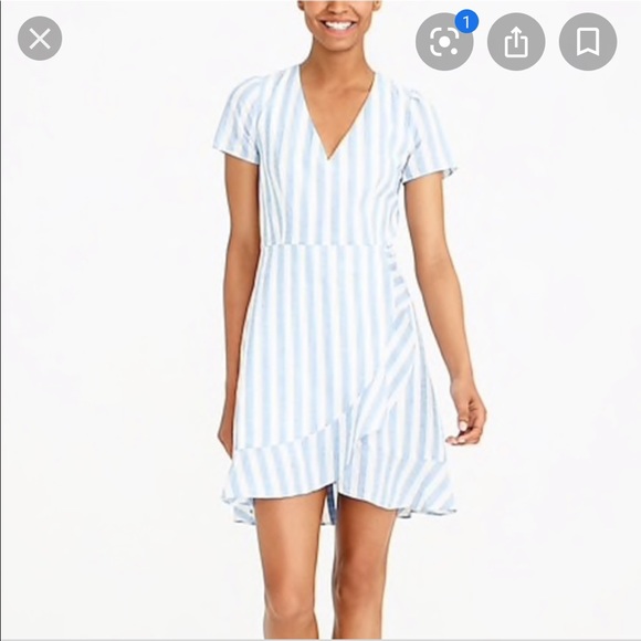j crew faux wrap dress
